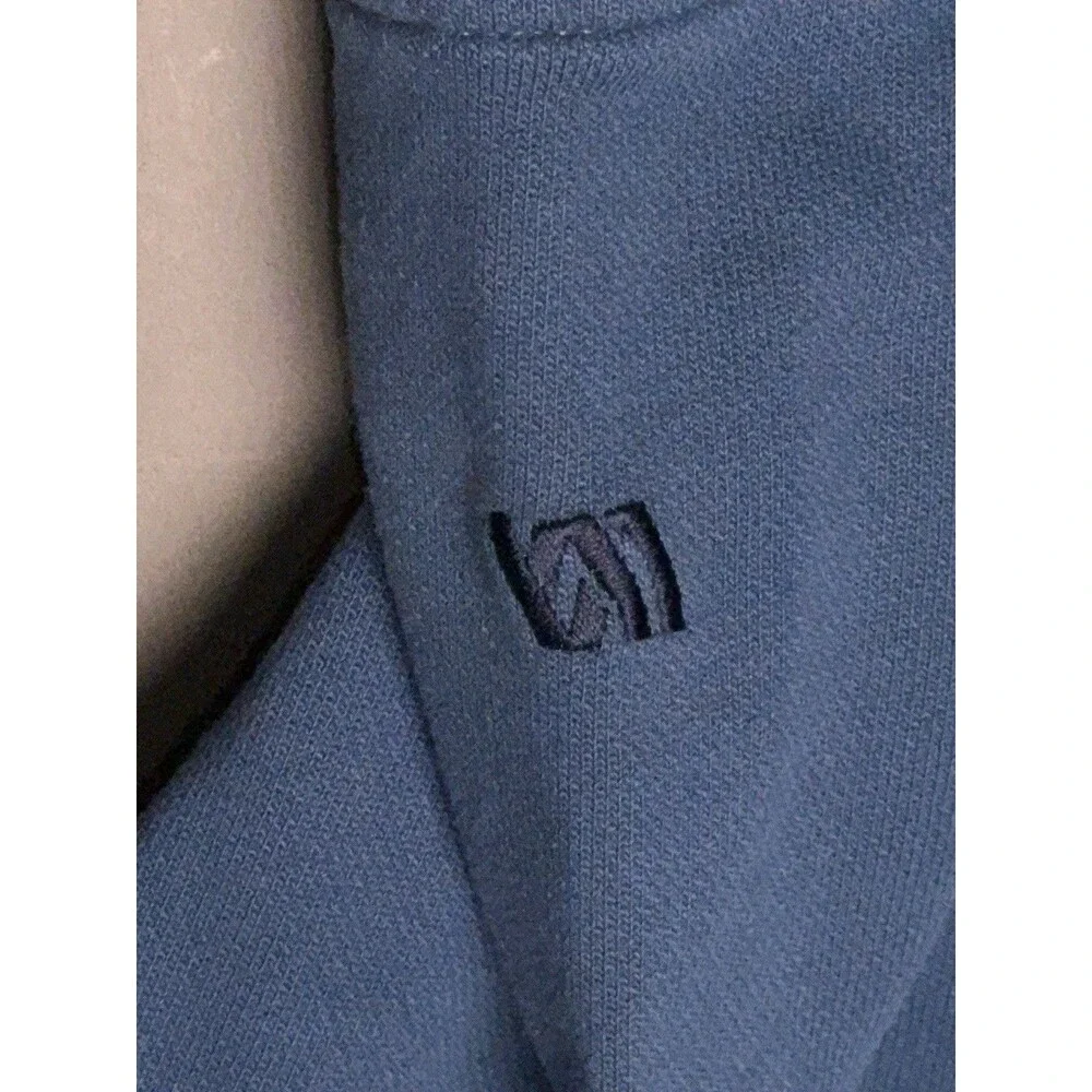 VRST Men's 1/4 Zip Pullover Long Sleeves Teal Blue Sweatshirt Medium NWT